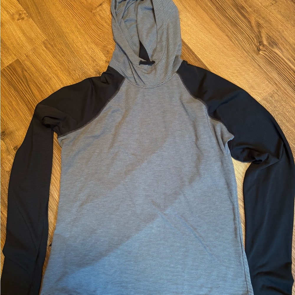 Under Armour Gray and Black Hooded Sweatshirt